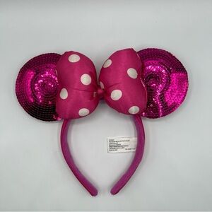 Disney Minnie Mouse Pink Sequence Ears